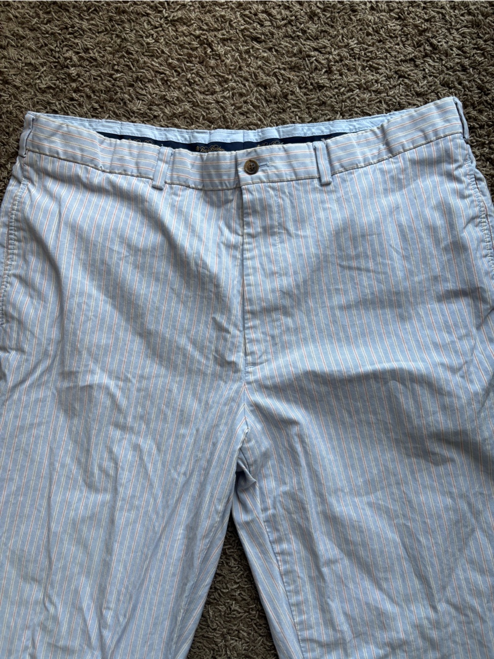 Brooks Brothers Parker Light Blue Shirt with Pink & White Pinstripes